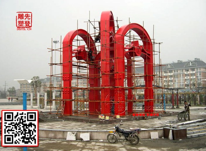 浙江崇福镇,百福之门不锈钢雕塑雕塑